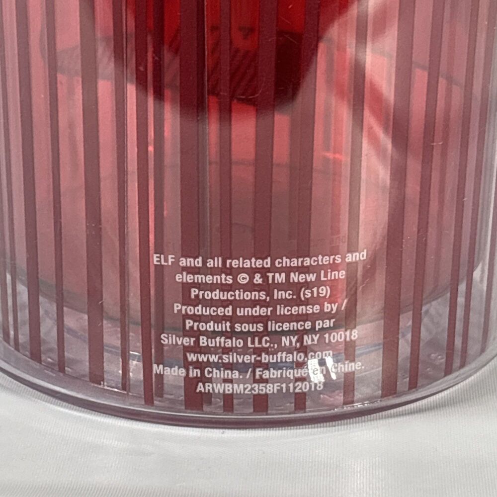 Buddy Elf Tumbler "Smiling Is My Favorite" • Will Ferrell • Red/Green Travel Cup - Picture 5 of 7